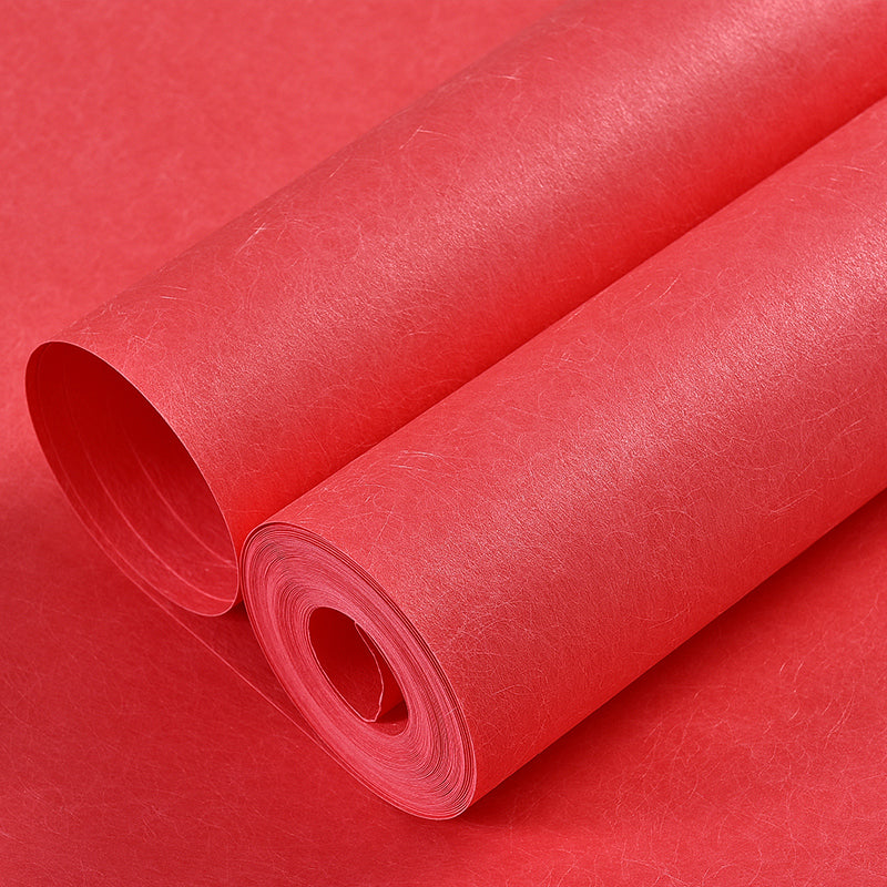 Unpasted Pure Color Wallpaper Roll Simple Non-Woven Fabric Wall Art, 31' L x 20.5" W Peach Wallpaper Roll Clearhalo 'Modern wall decor' 'Modern' 'Wallpaper' Wall Decor' 2413069