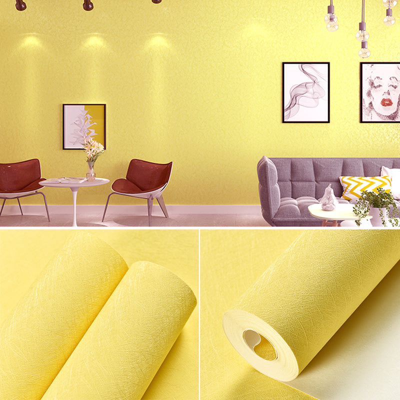 Solid Color Patterned Wallpaper Roll Soft Color Textured Non-Pasted Wall Covering Beige Wallpaper Roll Clearhalo 'Modern wall decor' 'Modern' 'Wallpaper' Wall Decor' 2413086