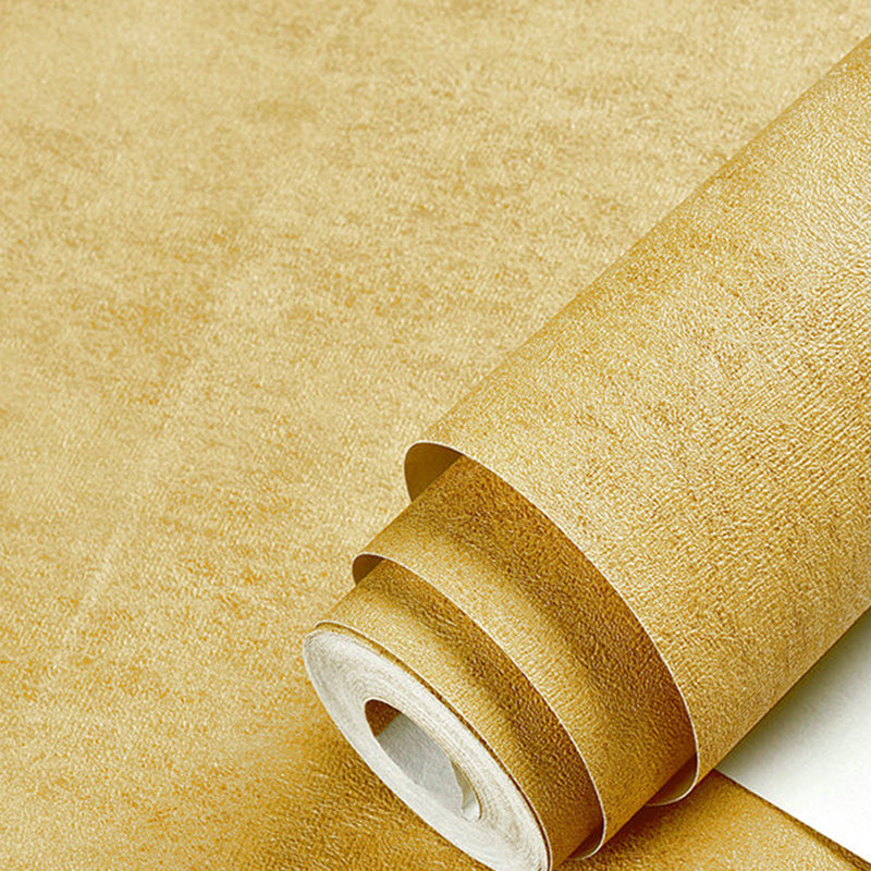 Solid Color Patterned Wallpaper Roll Soft Color Textured Non-Pasted Wall Covering Orange Wallpaper Roll Clearhalo 'Modern wall decor' 'Modern' 'Wallpaper' Wall Decor' 2413096