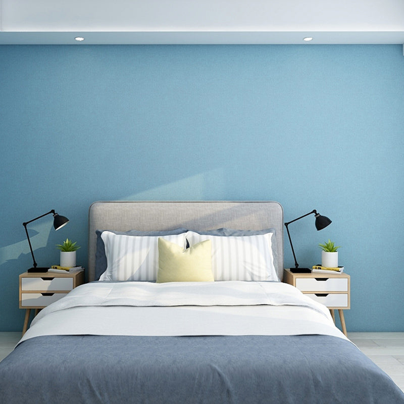 Stick Wallpaper Roll Pastel Color Vinyl Textured Solid Color Nordic Style Wall Art Clearhalo 'Modern wall decor' 'Modern' 'Wallpaper' Wall Decor' 2413128