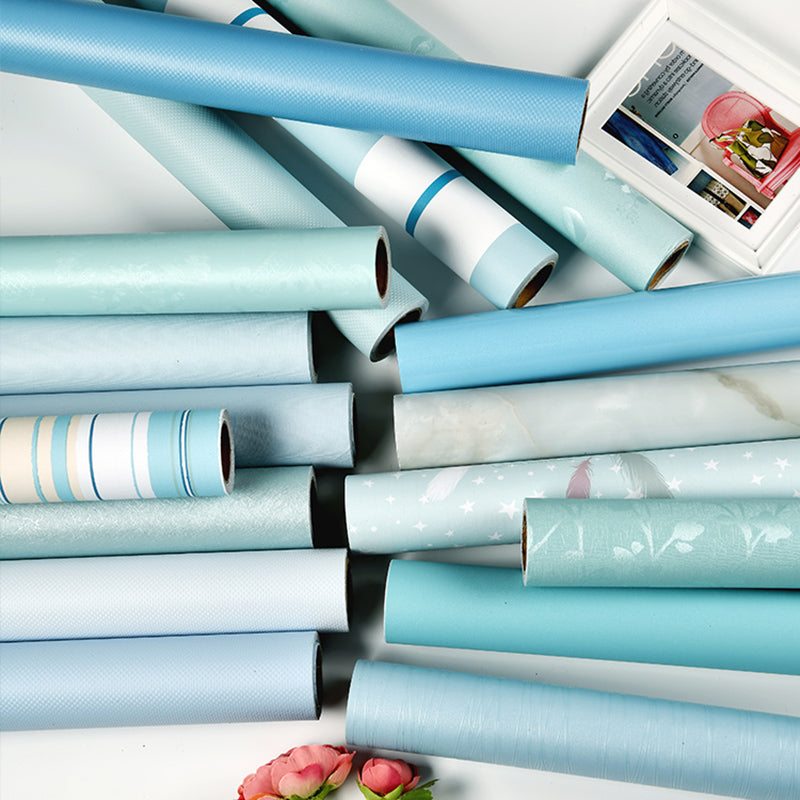 Stick Wallpaper Roll Pastel Color Vinyl Textured Solid Color Nordic Style Wall Art Clearhalo 'Modern wall decor' 'Modern' 'Wallpaper' Wall Decor' 2413136