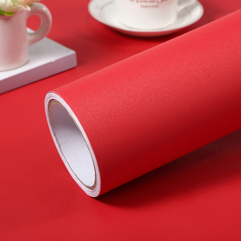 Scandinavian Wallpaper Roll Solid-Colored Self Stick Wall Covering, Multi-Colored Red Wallpaper Roll Clearhalo 'Modern wall decor' 'Modern' 'Wallpaper' Wall Decor' 2413182