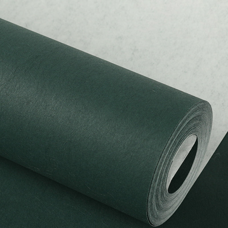 Scandinavian Solid-Colored Wallpaper Roll Living Room 31' L x 20.5" W Wall Art, Pastel Color Dark Blue Wallpaper Roll Clearhalo 'Modern wall decor' 'Modern' 'Wallpaper' Wall Decor' 2413215