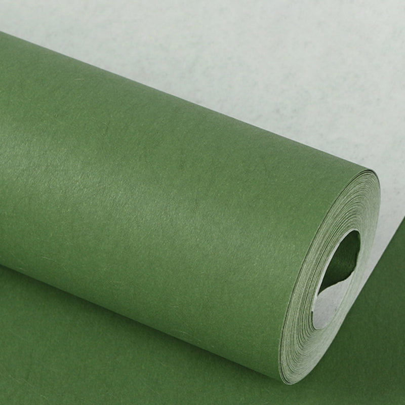 Scandinavian Solid-Colored Wallpaper Roll Living Room 31' L x 20.5" W Wall Art, Pastel Color Light Army Green Wallpaper Roll Clearhalo 'Modern wall decor' 'Modern' 'Wallpaper' Wall Decor' 2413218