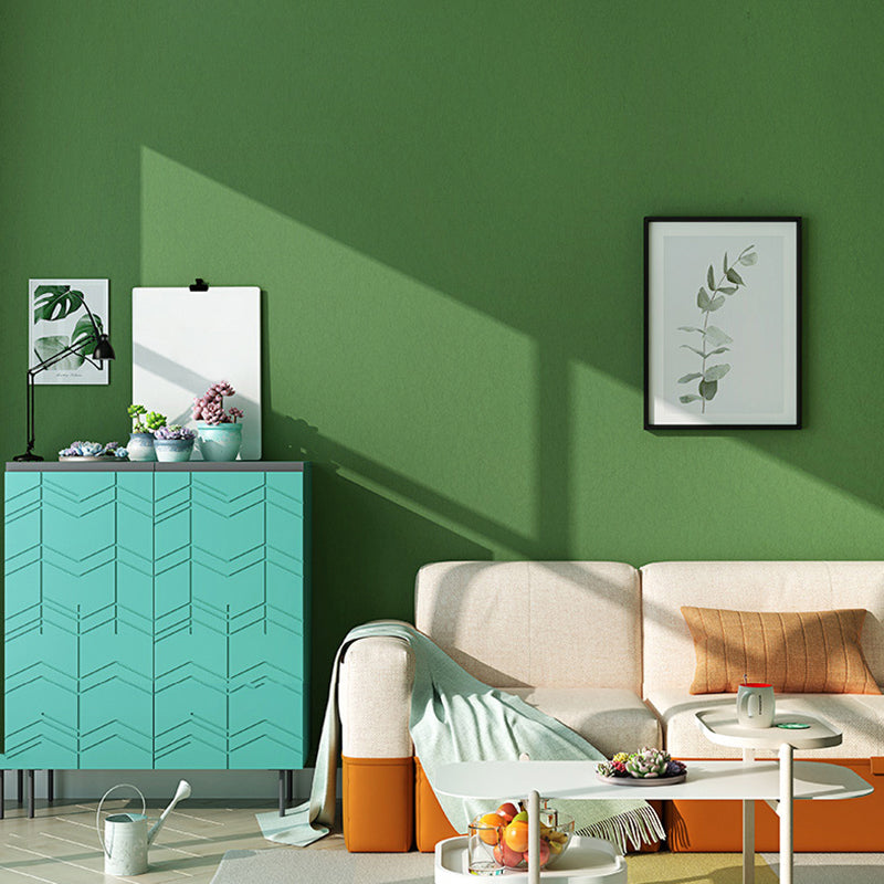 Scandinavian Solid-Colored Wallpaper Roll Living Room 31' L x 20.5" W Wall Art, Pastel Color Clearhalo 'Modern wall decor' 'Modern' 'Wallpaper' Wall Decor' 2413220