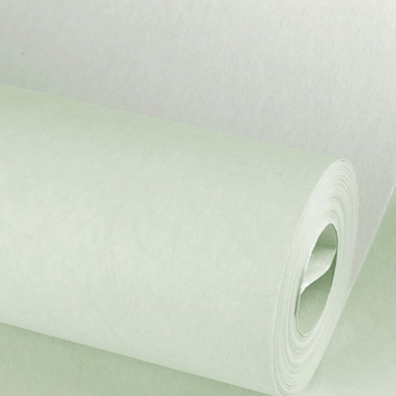 Scandinavian Solid-Colored Wallpaper Roll Living Room 31' L x 20.5" W Wall Art, Pastel Color White-Green Wallpaper Roll Clearhalo 'Modern wall decor' 'Modern' 'Wallpaper' Wall Decor' 2413227