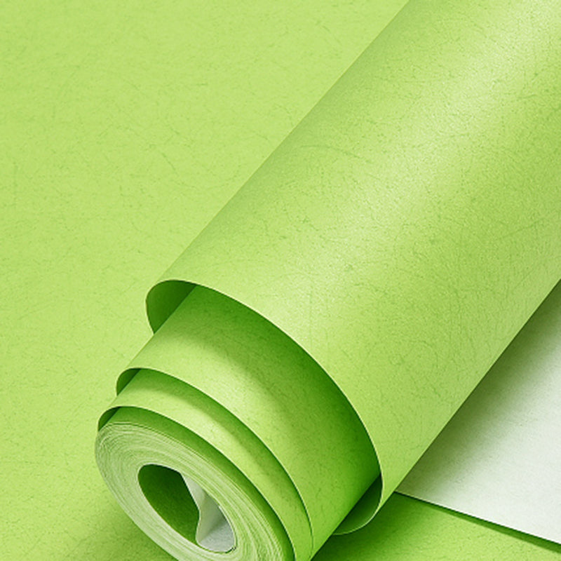Solid-Colored Pattern Wallpaper Roll Pastel Color Textured Non-Pasted Wall Decor Fluorescent Green Wallpaper Roll Clearhalo 'Modern wall decor' 'Modern' 'Wallpaper' Wall Decor' 2413356