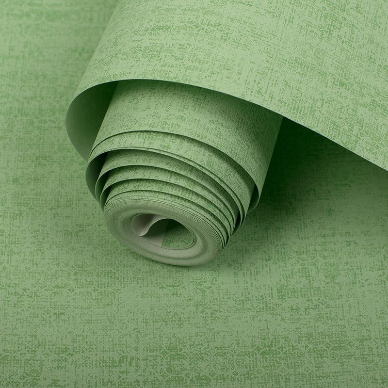 Nordic Soft Color Non-Woven Wallpaper Roll Textured Solid Unpasted Wall Covering Light Green Wallpaper Roll Clearhalo 'Modern wall decor' 'Modern' 'Wallpaper' Wall Decor' 2413369