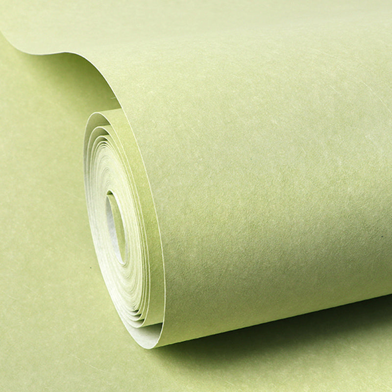 Plain Wallpaper Roll Minimalist Style Non-Pasted Living Room Wall Decor, 57.1 sq-ft Green Wallpaper Roll Clearhalo 'Modern wall decor' 'Modern' 'Wallpaper' Wall Decor' 2413388