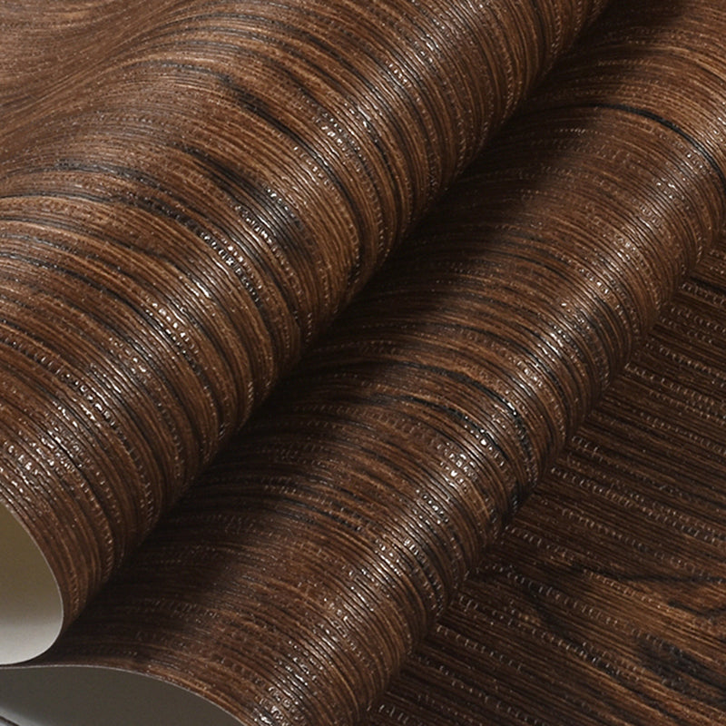Stain Resistant Reclaimed Wood Wallpaper Roll Industrial Non-Woven Cloth Wall Decor, 54.2 sq-ft Red Brown Wallpaper Roll Clearhalo 'Industrial wall decor' 'Industrial' 'Wallpaper' Wall Decor' 2413415