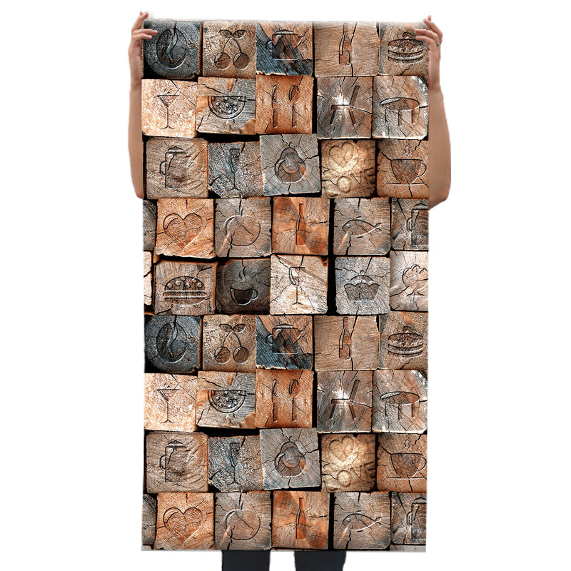 Repurposed Wood Wallpaper Roll Multi-Colored Industrial Wall Art for Business Scenes Clearhalo 'Industrial wall decor' 'Industrial' 'Wallpaper' Wall Decor' 2413449