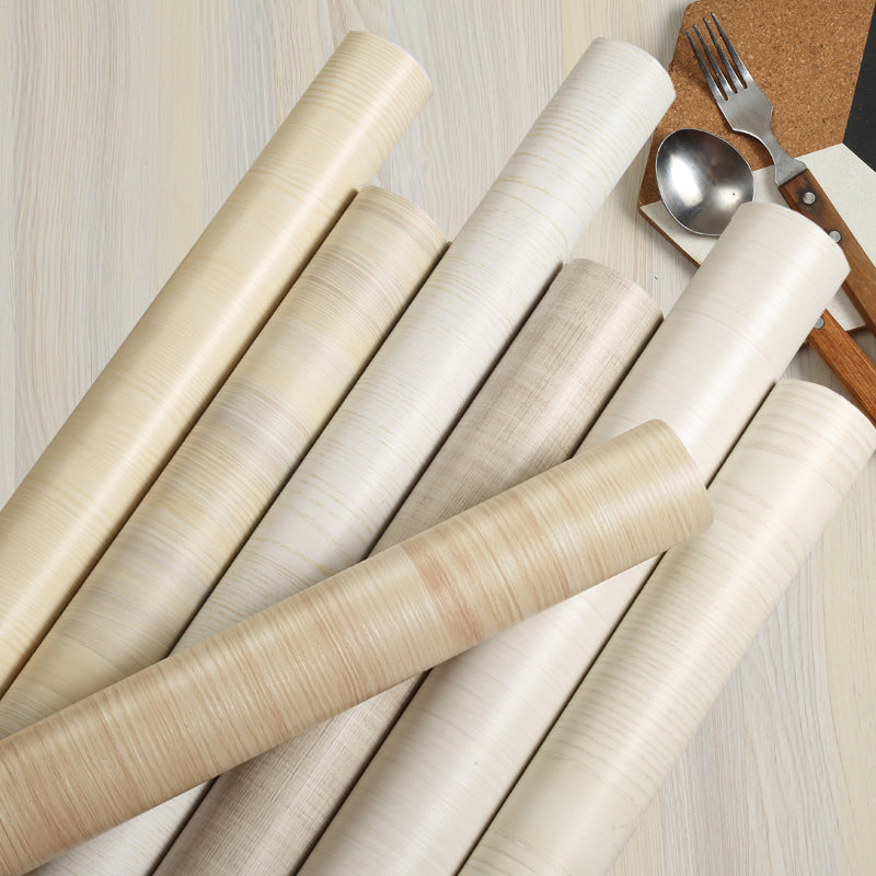 Pastel Color Faux Wood Wallpaper Roll Self Sticking Wall Covering for Living Room Clearhalo 'Industrial wall decor' 'Industrial' 'Wallpaper' Wall Decor' 2413476