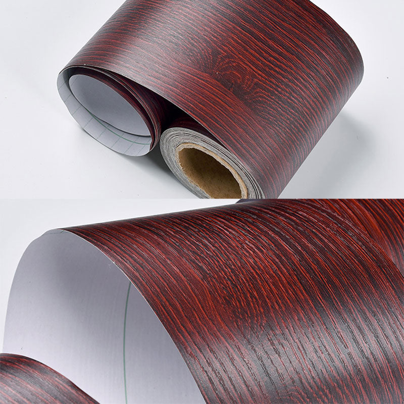 Self Sticking Wood Like Wallpaper Border Non-Woven Industrial Wall Decor for Living Room Caramel Wallpaper Border Clearhalo 'Industrial wall decor' 'Industrial' 'Wallpaper' Wall Decor' 2413486