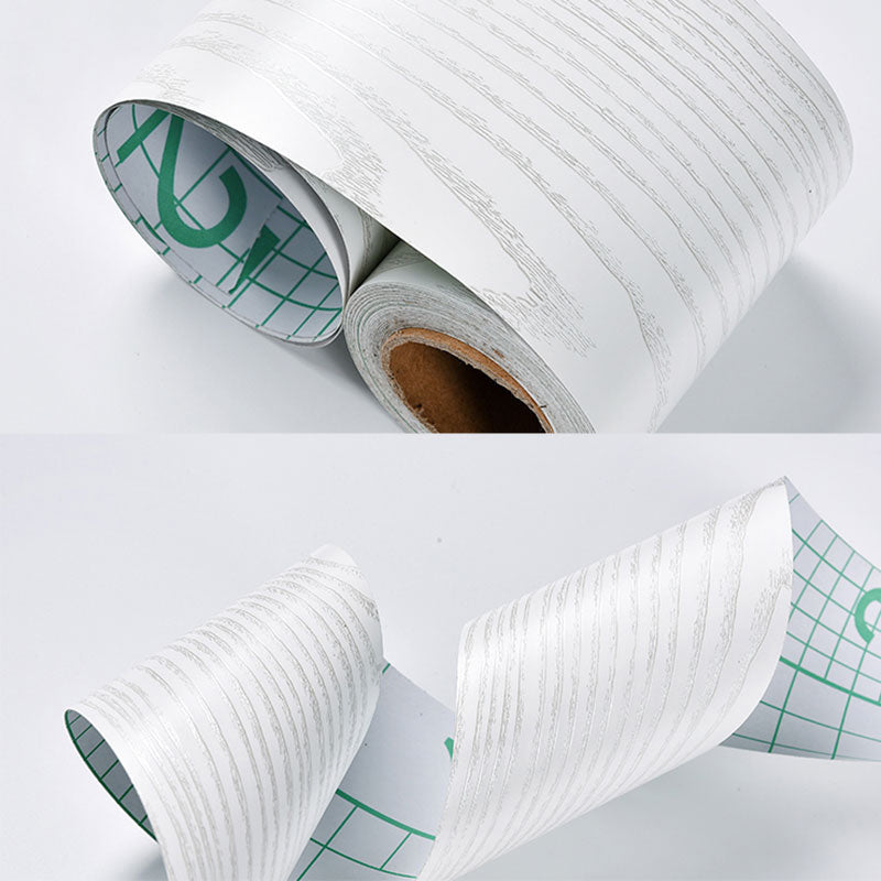 Self Sticking Wood Like Wallpaper Border Non-Woven Industrial Wall Decor for Living Room Silver Wallpaper Border Clearhalo 'Industrial wall decor' 'Industrial' 'Wallpaper' Wall Decor' 2413488