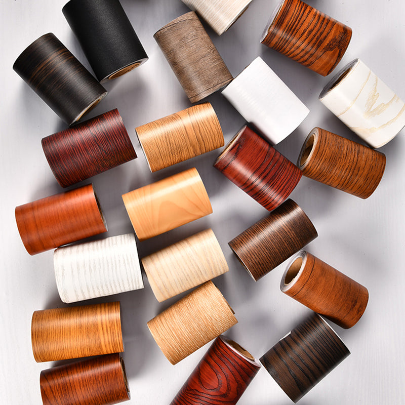 Self Sticking Wood Like Wallpaper Border Non-Woven Industrial Wall Decor for Living Room Clearhalo 'Industrial wall decor' 'Industrial' 'Wallpaper' Wall Decor' 2413489