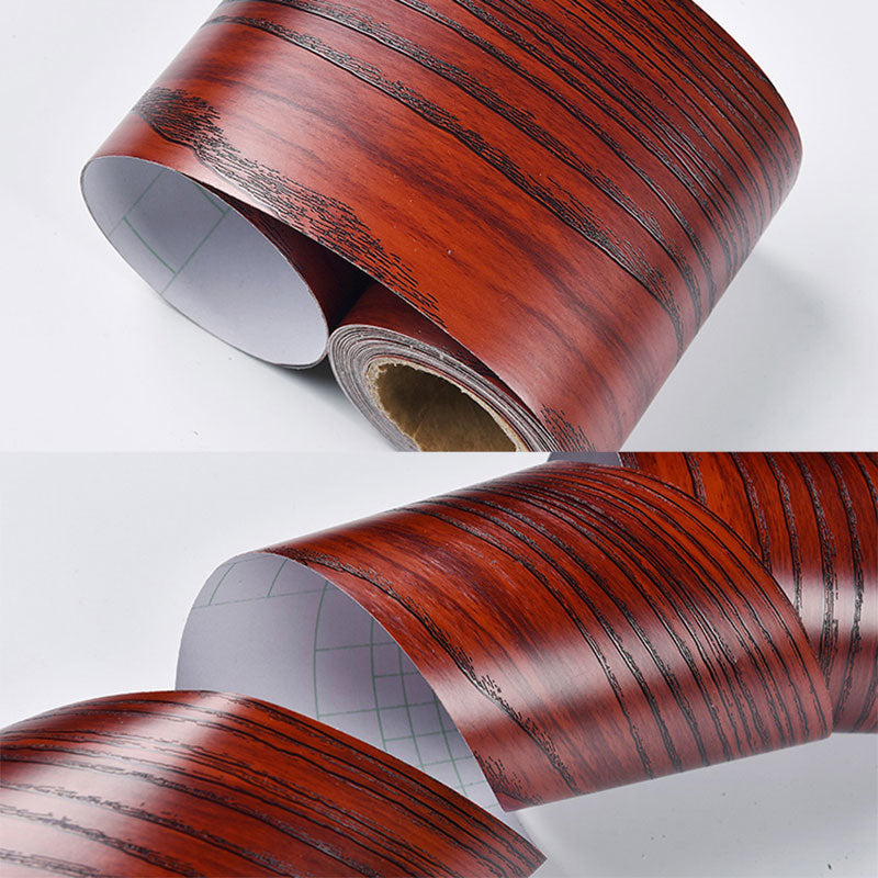 Self Sticking Wood Like Wallpaper Border Non-Woven Industrial Wall Decor for Living Room Amber Wallpaper Border Clearhalo 'Industrial wall decor' 'Industrial' 'Wallpaper' Wall Decor' 2413495