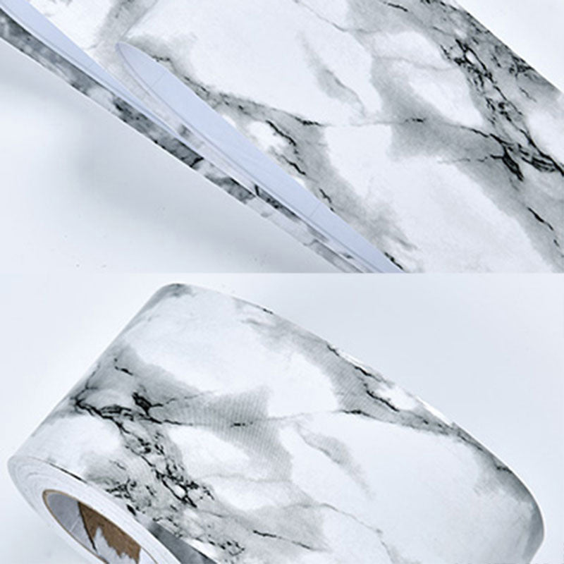 Self-Adhesive Wood Printed Wallpaper Border Simple Non-Woven Wall Art, 33' L x 8" W Grey Wallpaper Border Clearhalo 'Industrial wall decor' 'Industrial' 'Wallpaper' Wall Decor' 2413520