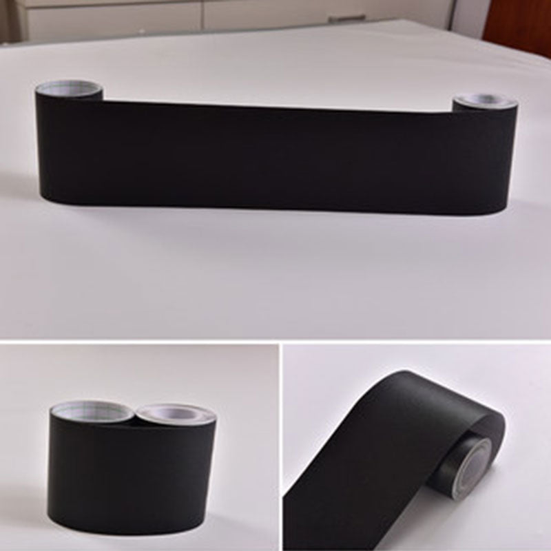 Self-Adhesive Wood Printed Wallpaper Border Simple Non-Woven Wall Art, 33' L x 8" W Black Wallpaper Border Clearhalo 'Industrial wall decor' 'Industrial' 'Wallpaper' Wall Decor' 2413522