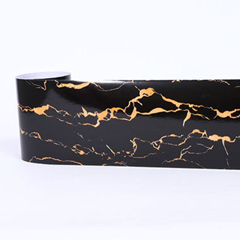 Self-Adhesive Wood Printed Wallpaper Border Simple Non-Woven Wall Art, 33' L x 8" W Antique Black Wallpaper Border Clearhalo 'Industrial wall decor' 'Industrial' 'Wallpaper' Wall Decor' 2413523