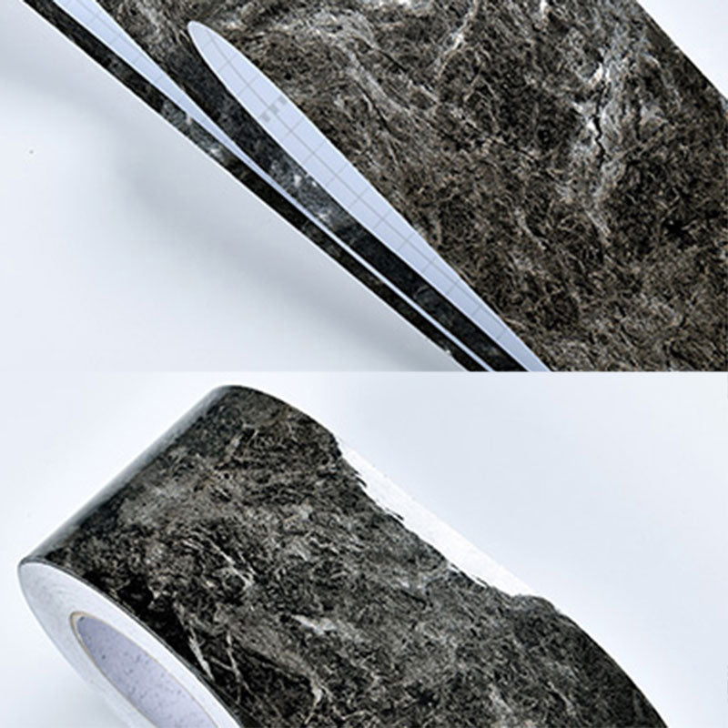 Self-Adhesive Wood Printed Wallpaper Border Simple Non-Woven Wall Art, 33' L x 8" W Light Gray Wallpaper Border Clearhalo 'Industrial wall decor' 'Industrial' 'Wallpaper' Wall Decor' 2413527