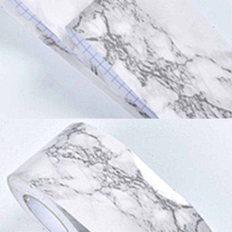 Self-Adhesive Wood Printed Wallpaper Border Simple Non-Woven Wall Art, 33' L x 8" W Heather Gray Wallpaper Border Clearhalo 'Industrial wall decor' 'Industrial' 'Wallpaper' Wall Decor' 2413530