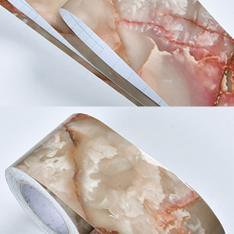 Self-Adhesive Wood Printed Wallpaper Border Simple Non-Woven Wall Art, 33' L x 8" W Camel Wallpaper Border Clearhalo 'Industrial wall decor' 'Industrial' 'Wallpaper' Wall Decor' 2413532