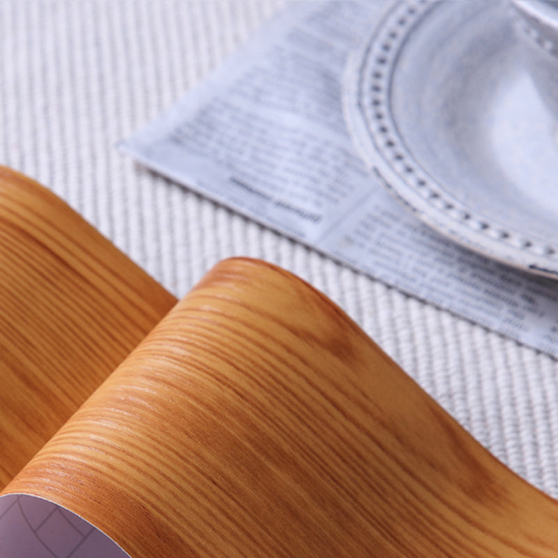 Self Stick Wood Pattern Wallpaper Border 16' L x 4" W Industrial Wall Art for Bedroom Camel Wallpaper Border Clearhalo 'Industrial wall decor' 'Industrial' 'Wallpaper' Wall Decor' 2413592