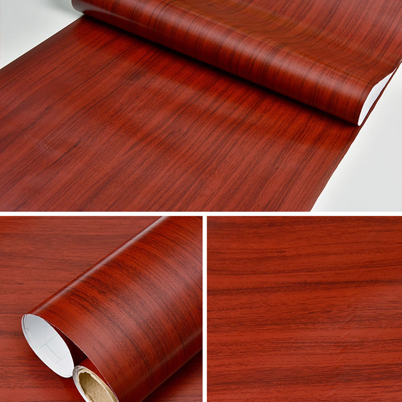 Multi-Color Reclaimed Wood Wallpaper Roll Peel and Stick Industrial Living Room Wall Art Red Wallpaper Roll Clearhalo 'Industrial wall decor' 'Industrial' 'Wallpaper' Wall Decor' 2413732