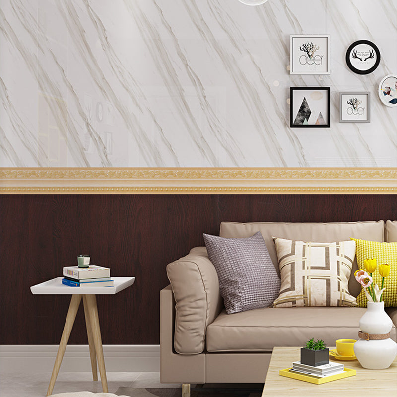 Multi-Color Reclaimed Wood Wallpaper Roll Peel and Stick Industrial Living Room Wall Art Clearhalo 'Industrial wall decor' 'Industrial' 'Wallpaper' Wall Decor' 2413733