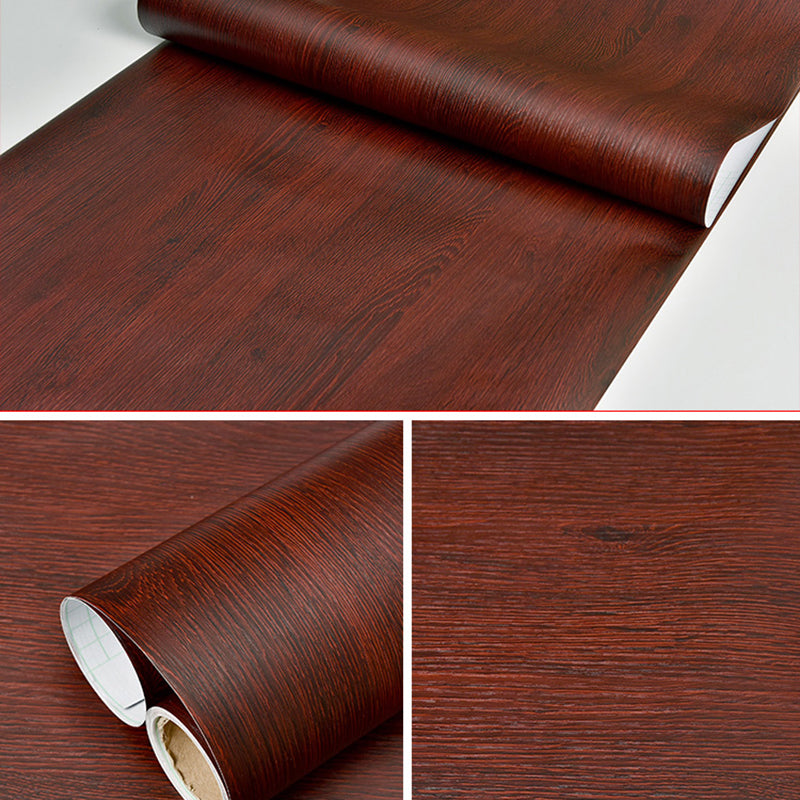 Multi-Color Reclaimed Wood Wallpaper Roll Peel and Stick Industrial Living Room Wall Art Crimson Wallpaper Roll Clearhalo 'Industrial wall decor' 'Industrial' 'Wallpaper' Wall Decor' 2413744