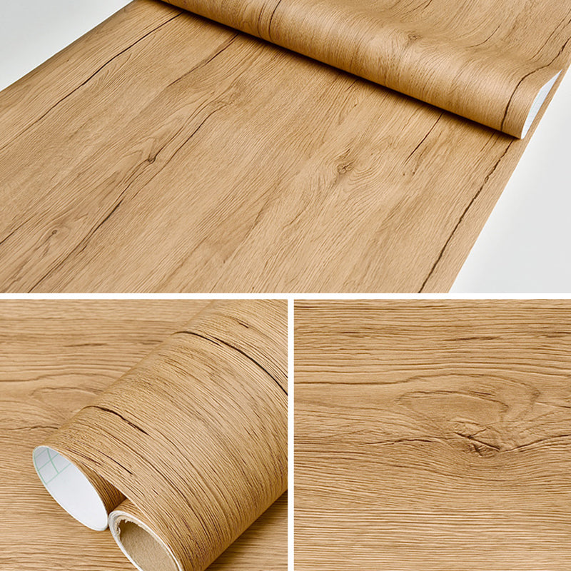 Multi-Color Reclaimed Wood Wallpaper Roll Peel and Stick Industrial Living Room Wall Art Khaki Wallpaper Roll Clearhalo 'Industrial wall decor' 'Industrial' 'Wallpaper' Wall Decor' 2413747