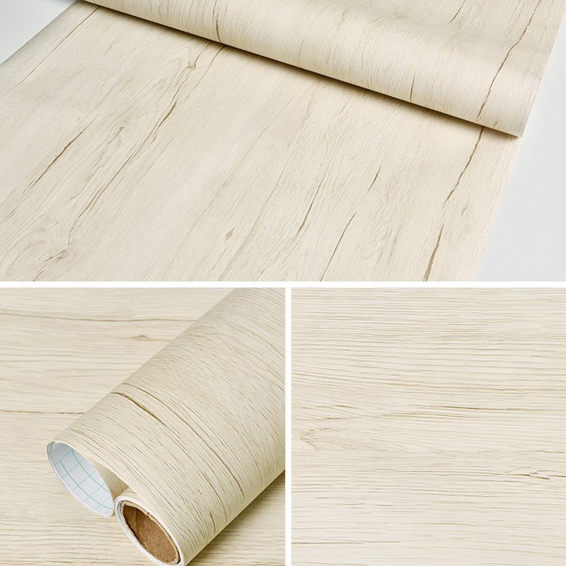 Multi-Color Reclaimed Wood Wallpaper Roll Peel and Stick Industrial Living Room Wall Art Beige Wallpaper Roll Clearhalo 'Industrial wall decor' 'Industrial' 'Wallpaper' Wall Decor' 2413750