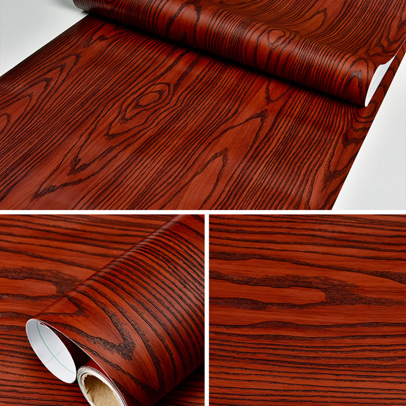 Multi-Color Reclaimed Wood Wallpaper Roll Peel and Stick Industrial Living Room Wall Art Khaki-Red Wallpaper Roll Clearhalo 'Industrial wall decor' 'Industrial' 'Wallpaper' Wall Decor' 2413751