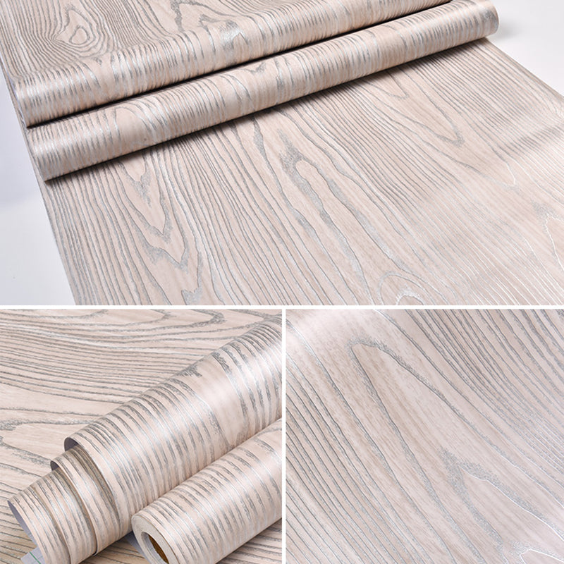 Multi-Color Reclaimed Wood Wallpaper Roll Peel and Stick Industrial Living Room Wall Art Silver Gray Wallpaper Roll Clearhalo 'Industrial wall decor' 'Industrial' 'Wallpaper' Wall Decor' 2413759