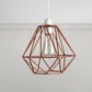 1 Head Wire Frame Hanging Pendant Light Industrial Loft Yellow/White Metal Pendant Lamp for Living Room Clearhalo 'Ceiling Lights' 'Modern Pendants' 'Modern' 'Pendant Lights' 'Pendants' Lighting' 241388