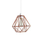 1 Head Wire Frame Hanging Pendant Light Industrial Loft Yellow/White Metal Pendant Lamp for Living Room Clearhalo 'Ceiling Lights' 'Modern Pendants' 'Modern' 'Pendant Lights' 'Pendants' Lighting' 241389