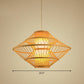 Rhombus Shaped Pendant Light Fixture Modern Bamboo Single Wood Ceiling Hang Light for Restaurant Wood 23.5" Clearhalo 'Ceiling Lights' 'Modern Pendants' 'Modern' 'Pendant Lights' 'Pendants' Lighting' 2415314