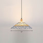 Bamboo Umbrella Pendant Light Chinoiserie 1 Head Suspension Lighting Fixture for Restaurant Light Blue 16" Clearhalo 'Ceiling Lights' 'Modern Pendants' 'Modern' 'Pendant Lights' 'Pendants' Lighting' 2415410