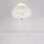Minimalistic Spherical Night Lamp Feather 1-Head Bedside Table Light with Tripod White Clearhalo 'Lamps' 'Table Lamps' Lighting' 2415926