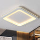 Square Flush Lighting Simple Metal LED White Ceiling Light Fixture in White/Warm Light, 10"/14.5"/19" Wide Clearhalo 'Ceiling Lights' 'Close To Ceiling Lights' 'Close to ceiling' 'Flush mount' Lighting' 241967