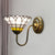 1 Head Wall Light Fixture Baroque Lotus Clear Dimple Glass Sconce Light for Hallway Clear Clearhalo 'Industrial' 'Middle century wall lights' 'Tiffany wall lights' 'Tiffany' 'Wall Lamps & Sconces' 'Wall Lights' Lighting' 242022