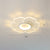 Acrylic Flower Ceiling Mount Light Fixture Modern Style LED Flush Mount for Bedroom White 16.5" Third Gear Clearhalo 'Ceiling Lights' 'Close To Ceiling Lights' 'Close to ceiling' 'Flush mount' Lighting' 2422688