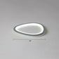Dark Grey Droplet Shaped Flushmount Nordic Acrylic LED Ultrathin Ceiling Flush Light Dark Gray 18" White Clearhalo 'Ceiling Lights' 'Close To Ceiling Lights' 'Close to ceiling' 'Flush mount' Lighting' 2422753