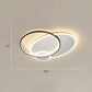 Minimalistic Stacked Flush Mount Light Metal Bedroom LED Ceiling Flush Light Fixture Black-White 19.5" Round Clearhalo 'Ceiling Lights' 'Close To Ceiling Lights' 'Close to ceiling' 'Flush mount' Lighting' 2422967