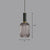 Bottle Shaped Dining Room Pendulum Light Ribbed Glass 1-Light Minimalist Hanging Light Fixture Smoke Gray Clearhalo 'Ceiling Lights' 'Glass shade' 'Glass' 'Modern Pendants' 'Modern' 'Pendant Lights' 'Pendants' Lighting' 2423059