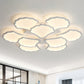 Acrylic Ginkgo Leaf Ceiling Lighting Modern White LED Flush Mount Light for Living Room 9 White Clearhalo 'Ceiling Lights' 'Close To Ceiling Lights' 'Close to ceiling' 'Flush mount' Lighting' 2423304