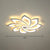 Simplicity Sunflower Ceiling Light Fixture Metal Living Room LED Flush Mount Fixture in White 8 White Warm Clearhalo 'Ceiling Lights' 'Close To Ceiling Lights' 'Close to ceiling' 'Flush mount' Lighting' 2423310