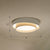Metal 2-Layer Flush Mount Ceiling Light Fixture Nordic LED Flushmount Lighting for Bedroom White 16" Warm Clearhalo 'Ceiling Lights' 'Close To Ceiling Lights' 'Close to ceiling' 'Flush mount' Lighting' 2423621