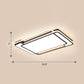 Modern Rectangular Ceiling Lamp Acrylic Living Room LED Flush Mounted Light in Black Black 35.5" Third Gear Clearhalo 'Ceiling Lights' 'Close To Ceiling Lights' 'Close to ceiling' 'Flush mount' Lighting' 2423758