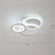 White Halo Ring Shaped Flush Mount Minimalistic LED Acrylic Ceiling Light for Bedroom White 16" White Clearhalo 'Ceiling Lights' 'Close To Ceiling Lights' 'Close to ceiling' Lighting' 2423944